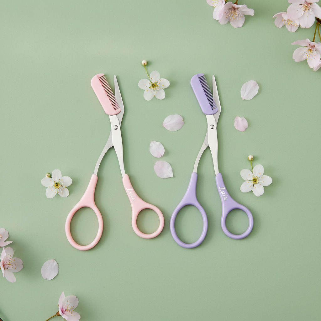 Eyebrow Scissors - Flatlay