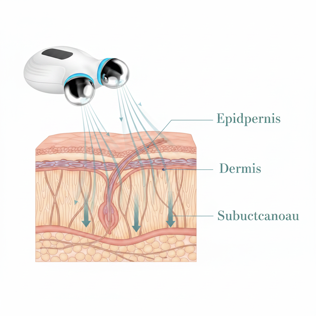 EMS Microcurrent Face Lift Device - Deep Dermis Penetration