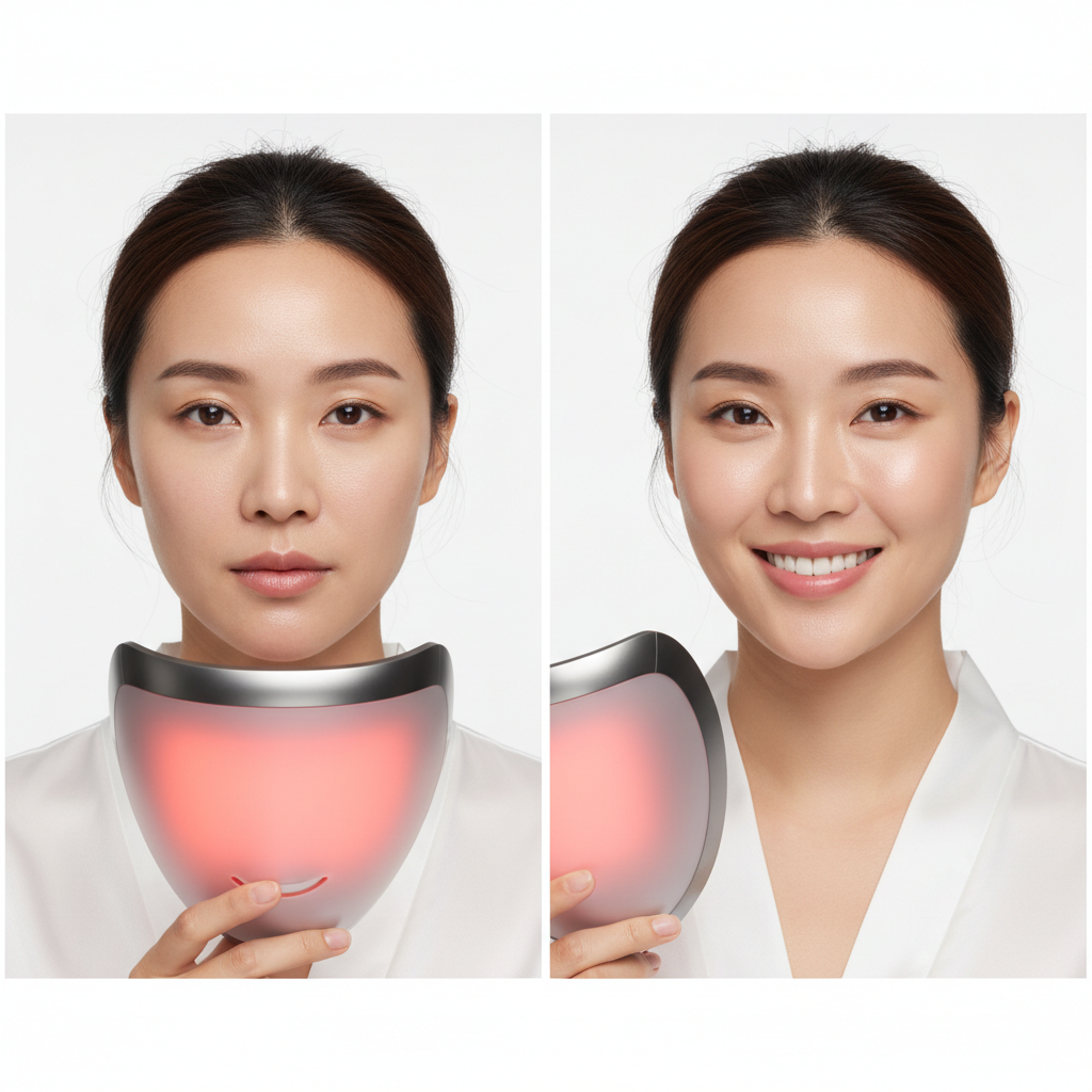 Glowing skin before after - LAKA style