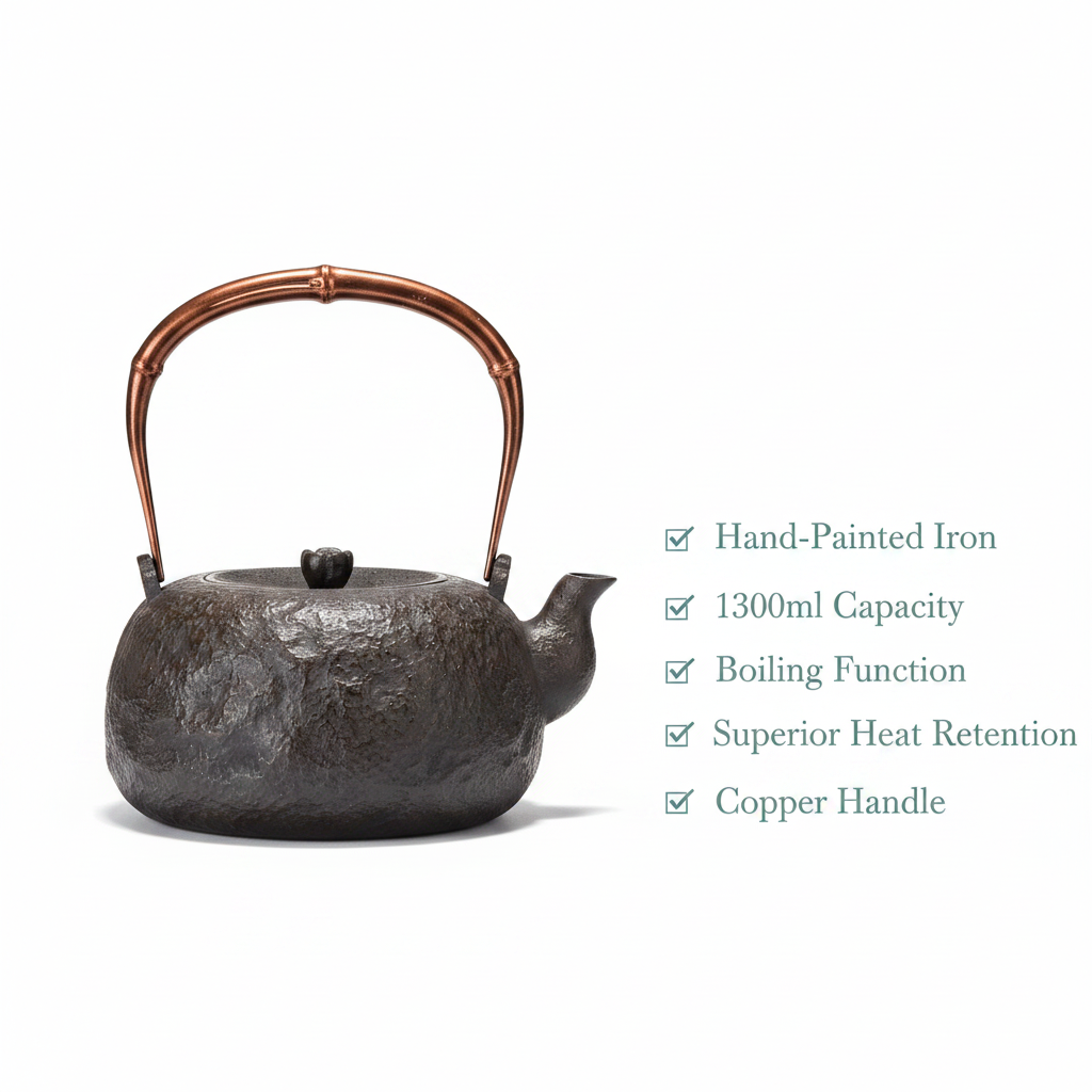 Japanese Cast Iron Tetsubin Kettle - Specifications